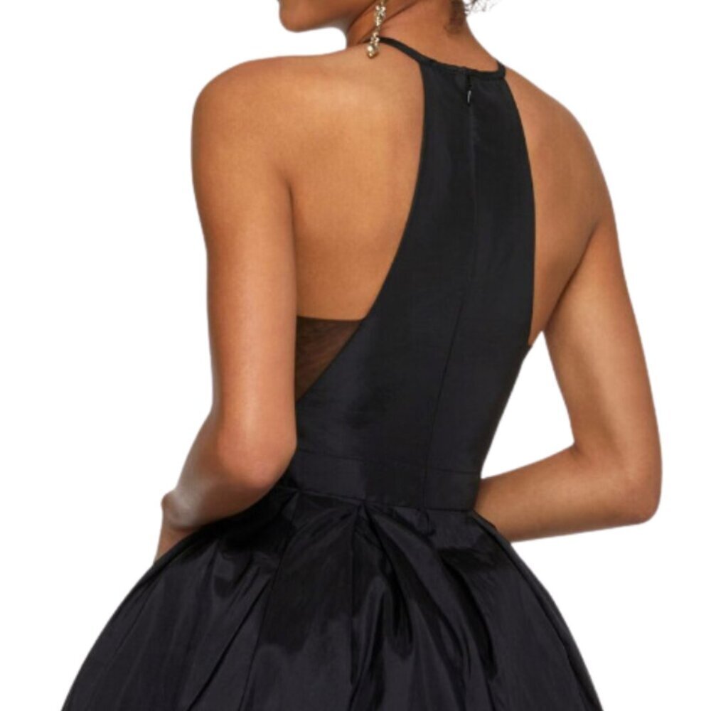SALE NWT Sherri Hill 53025 Chiffon Homecoming Dress Black Size 12 - Picture 5 of 8